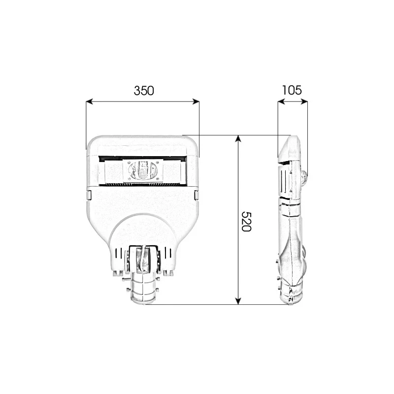 Đèn đường cao áp 50W hàng Việt Nam - D01 - Ảnh 5