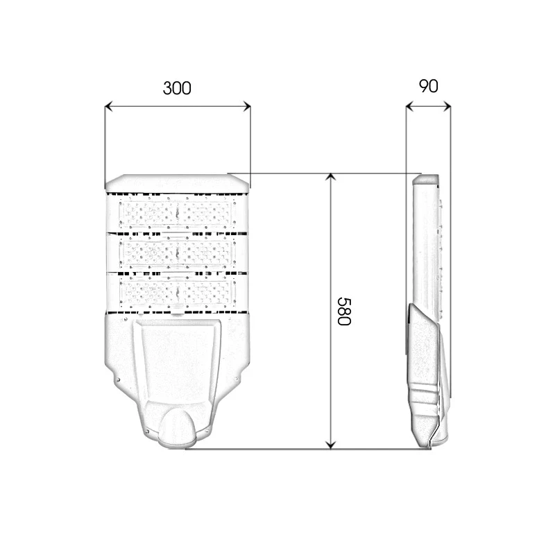 Đèn LED đường phố D12 chip LED SMD - Công suất 150W - Ảnh 8
