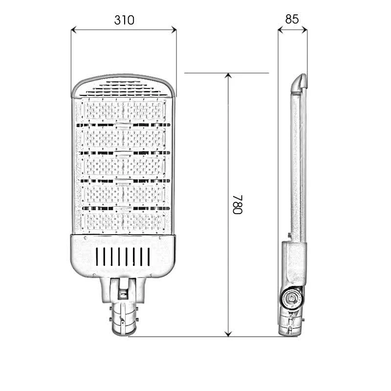Đèn LED đường phố D14 chip LED SMD - Công suất 250W - Ảnh 10