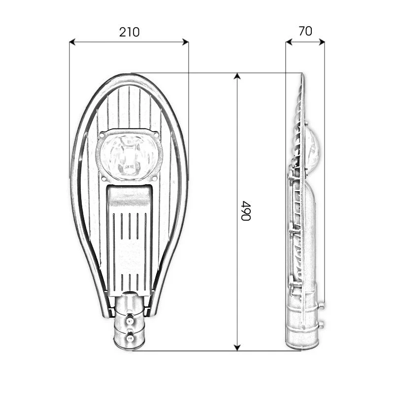 Đèn LED đường phố DQL chip LED COB - Công suất 30W - Ảnh 5