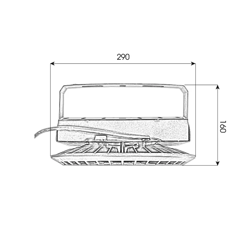 Đèn nhà xưởng UFO X01 Nguồn hộp - Công suất 50W - Ảnh 4