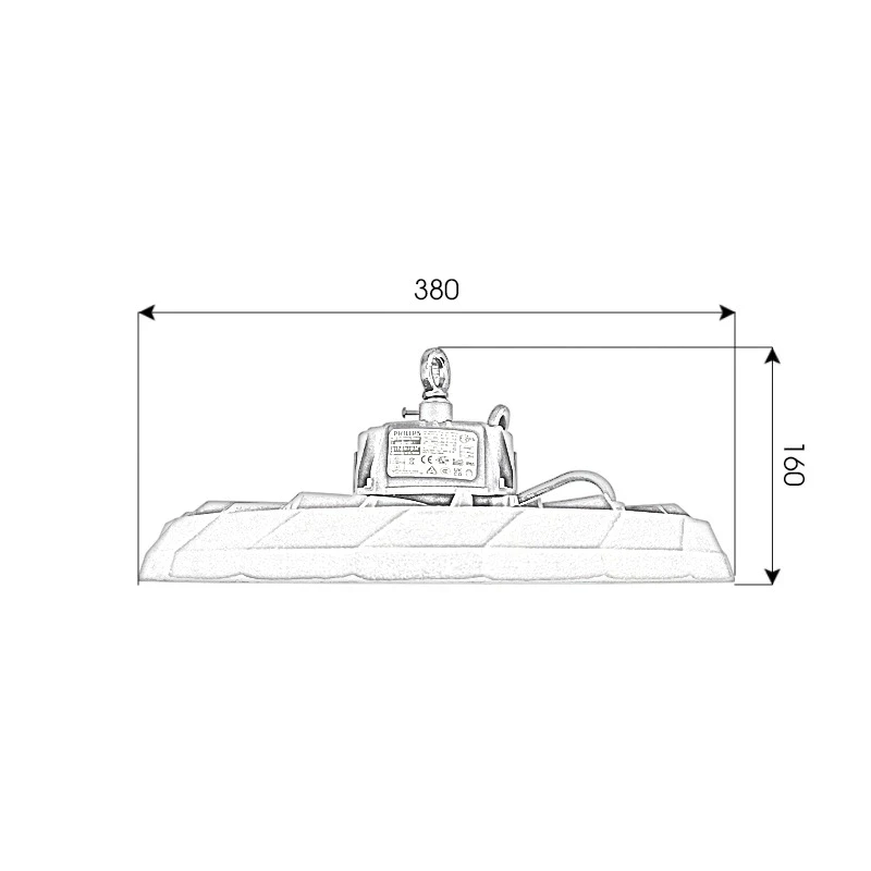 Đèn LED nhà kho 200W đạt chuẩn ISO - UFO X03 - Ảnh 7