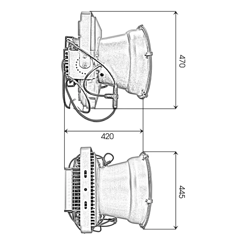 Đèn pha PCC chip LED SMD - Công suất 800W - Ảnh 6