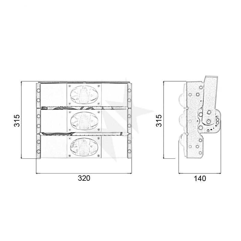 Đèn pha LED module COB P03 - Công suất 150W - Ảnh 8