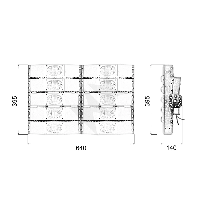 Đèn pha LED module COB P03 - Công suất 500W - Ảnh 10