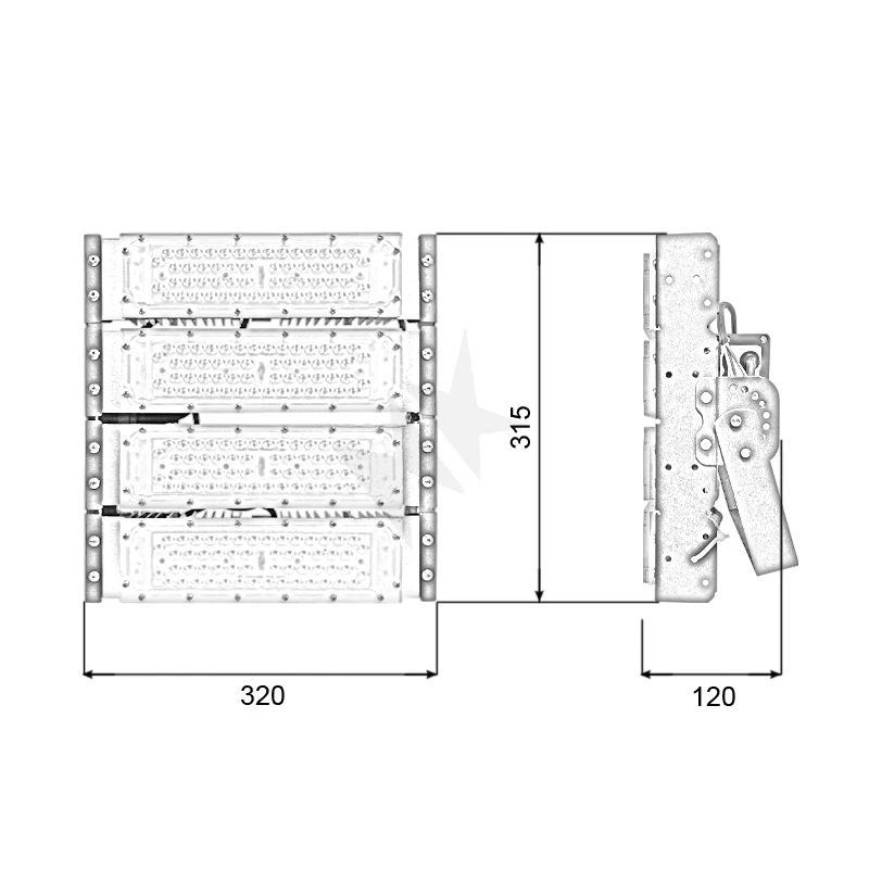 Đèn pha LED module SMD P03 - Công suất 200W - Ảnh 9