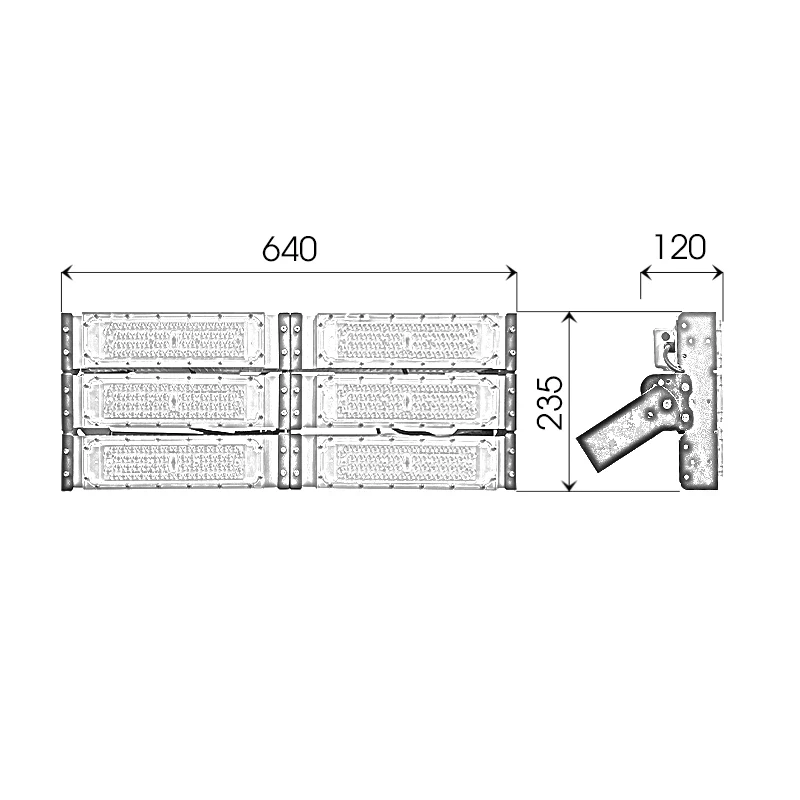 Đèn pha LED module SMD P03 - Công suất 300W - Ảnh 18