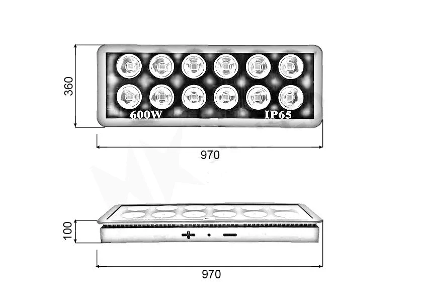 Đèn pha PTC chip LED COB - Công suất 600W - Ảnh 8