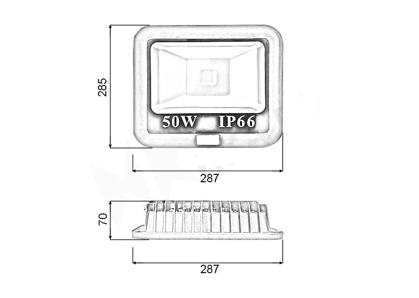 Đèn pha PTR chip LED COB - Công suất 50W - Ảnh 6