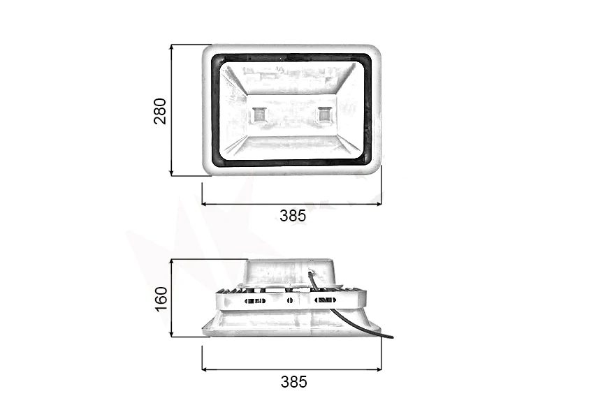 Đèn pha PXH chip LED COB - Công suất 100W - Ảnh 6