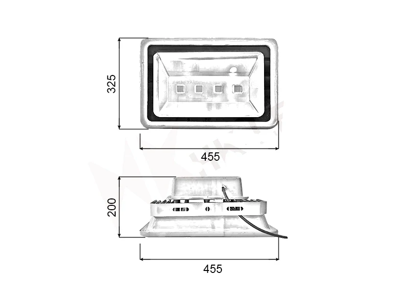 Đèn pha PXH chip LED COB - Công suất 200W - Ảnh 7