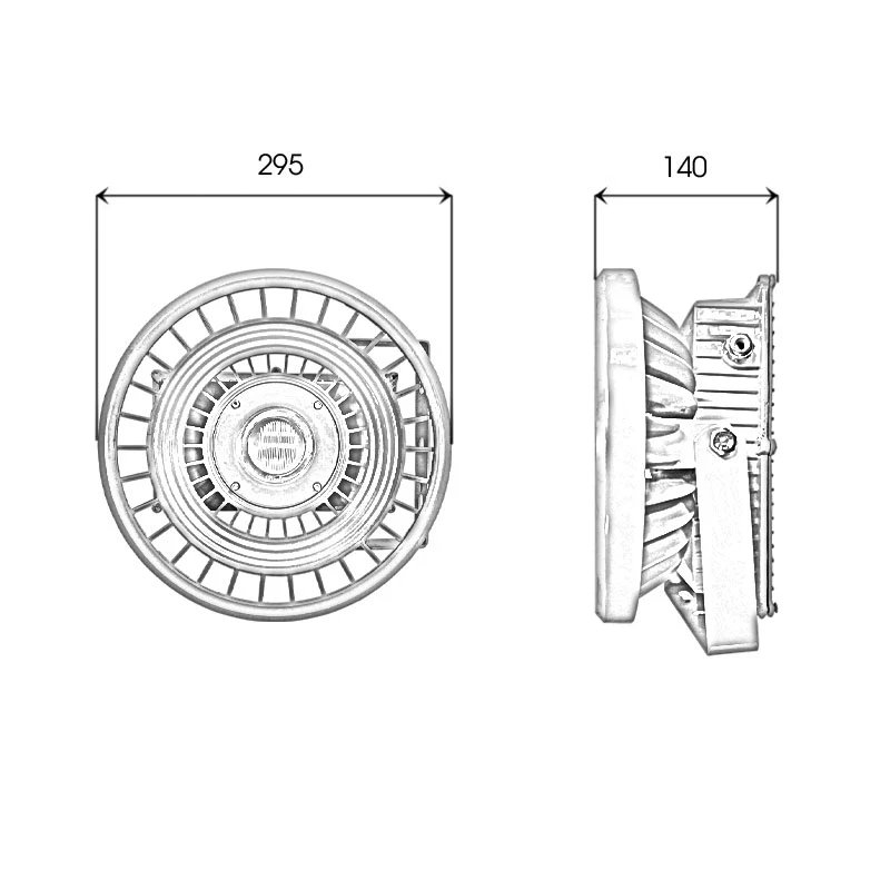 Đèn phòng nổ UFO chip LED COB - Công suất 100W - Ảnh 6