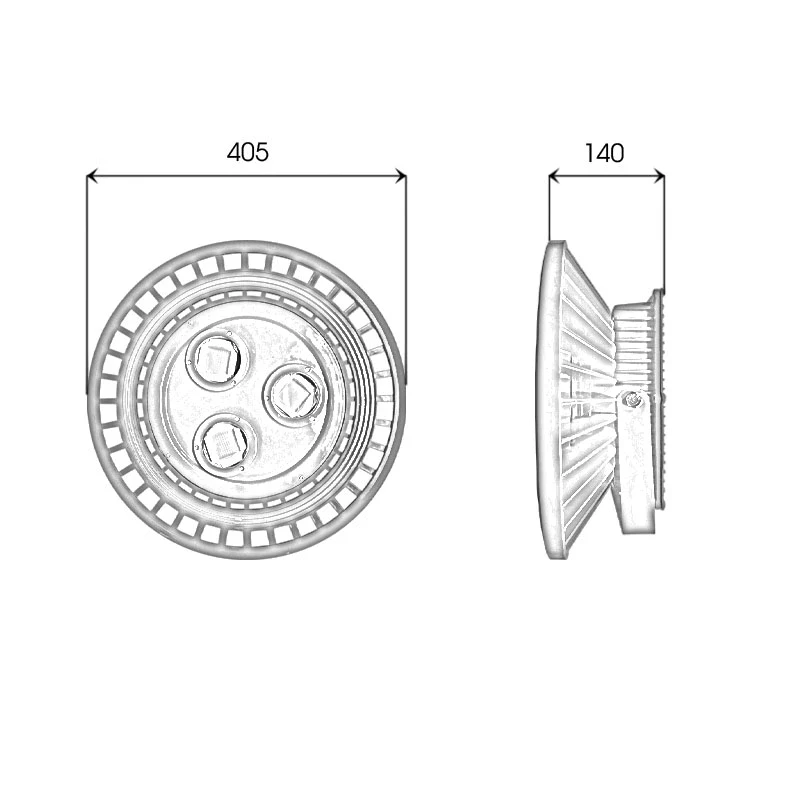 Đèn LED chống cháy nổ 150W - UFO hàng dự án - Ảnh 5