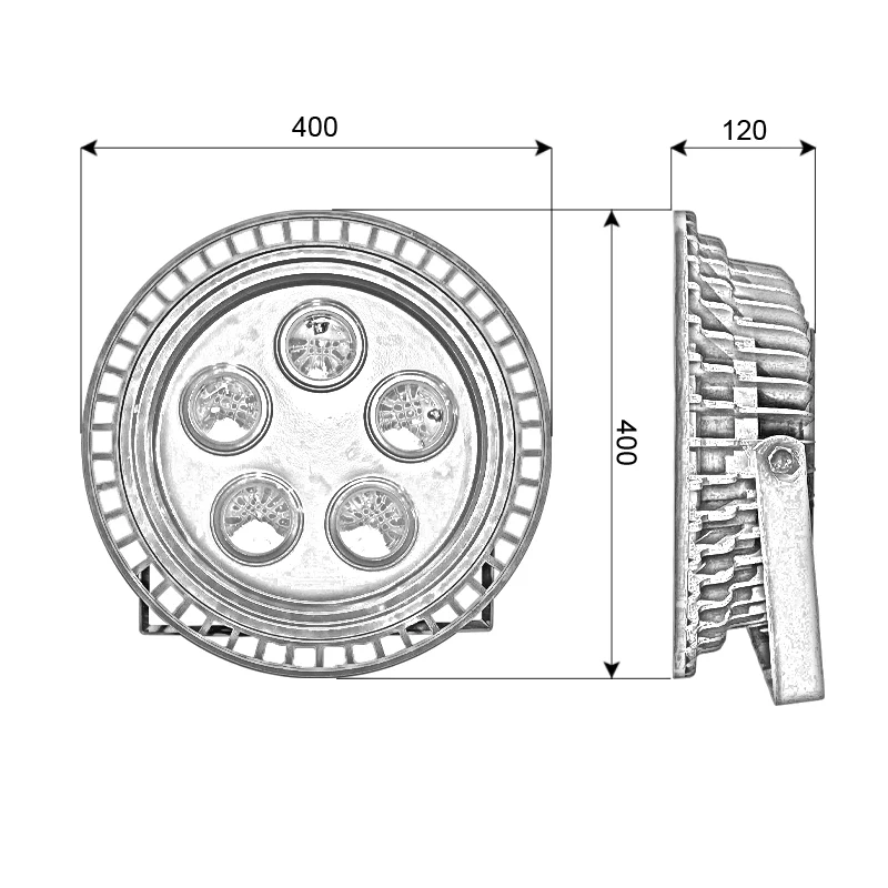 Đèn LED nhà kho chống cháy nổ 250W - UFO hàng Việt Nam - Ảnh 5