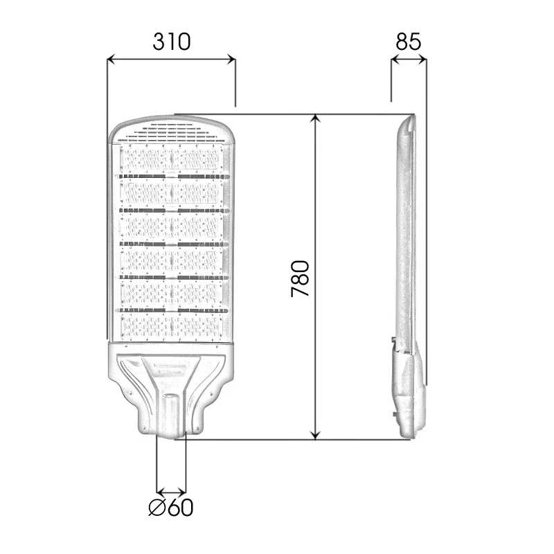 Đèn đường cao tốc 300W IP68 - D13 - Ảnh 9