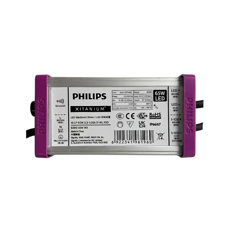 Nguồn điện PHILIP DIM 5 LEVER XITANIUM công suất 65W